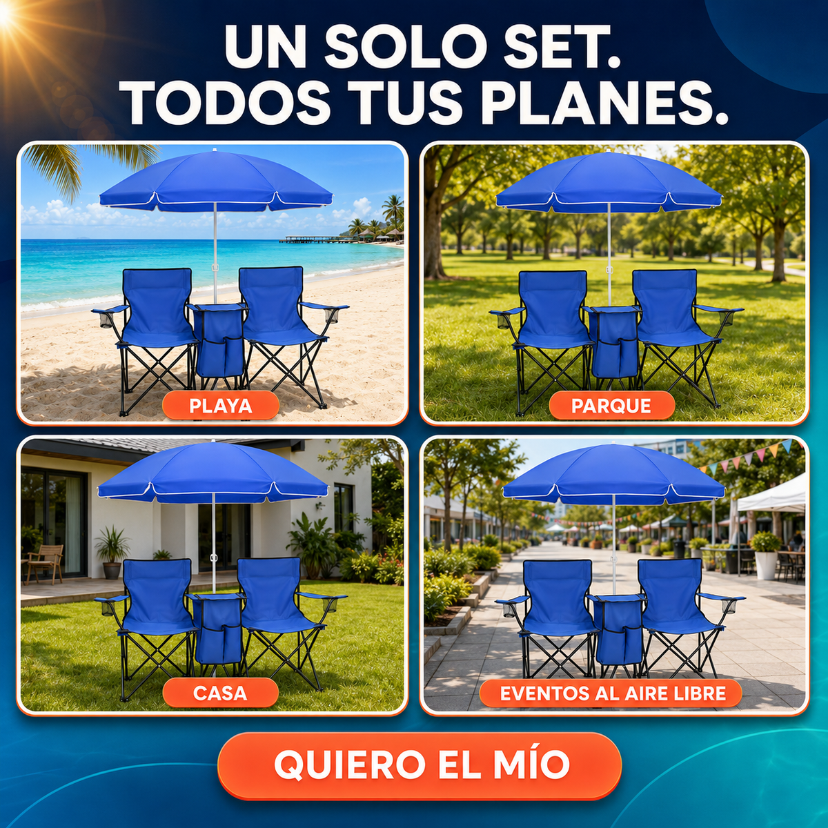 Silla Plegable De Camping De Doble