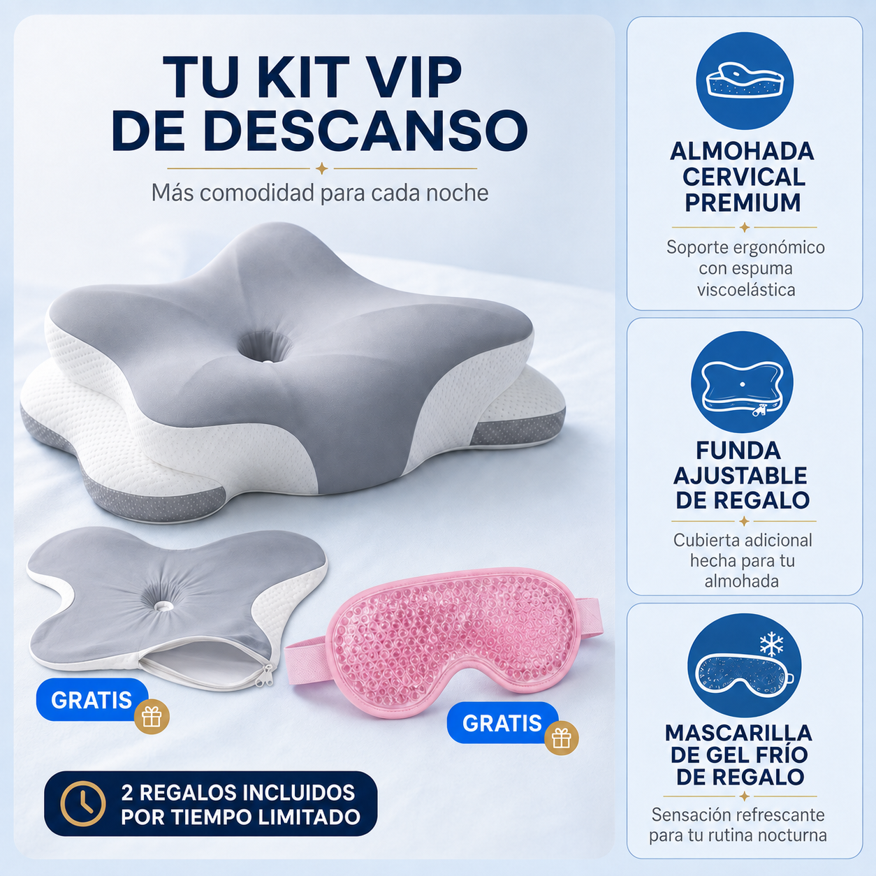 Almohada cervical ortopédica estrella