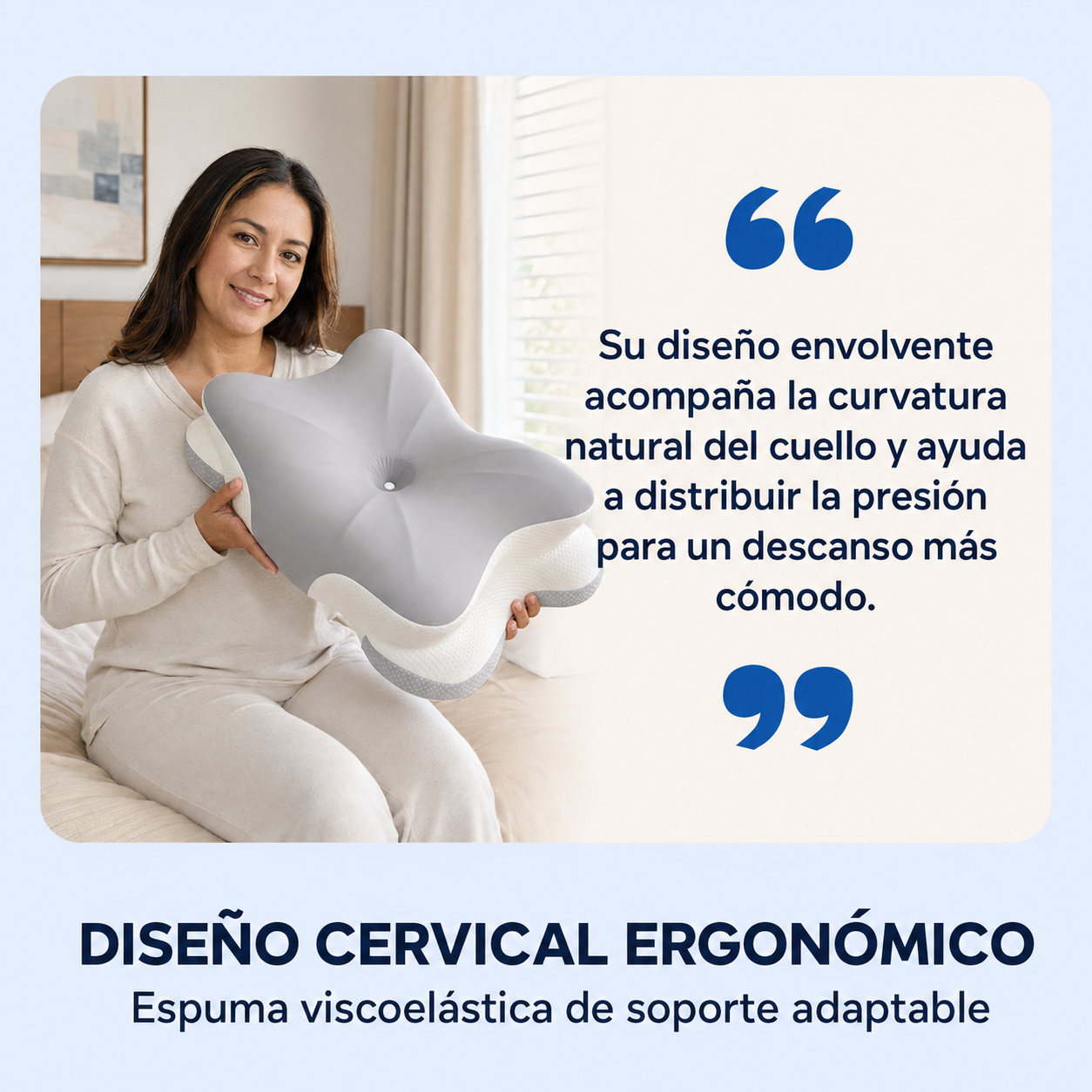 Almohada cervical ortopédica estrella