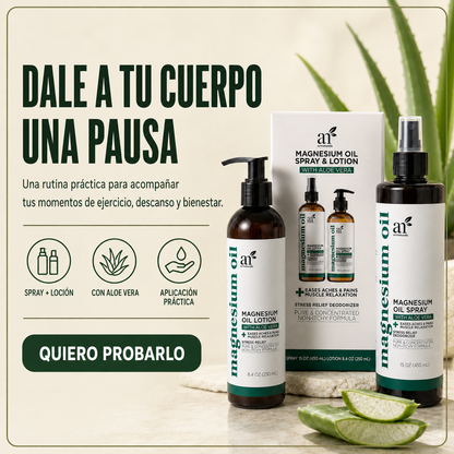 Combo de Crema y Spray de Magnesium