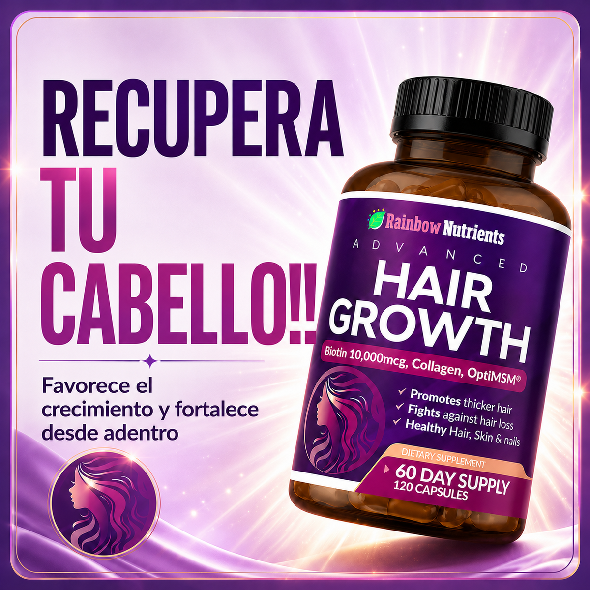 VITAMINAS PARA EL CABELLO HAIR GROWTH