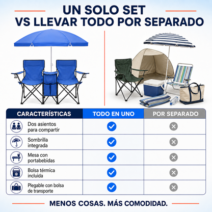 Silla Plegable De Camping De Doble