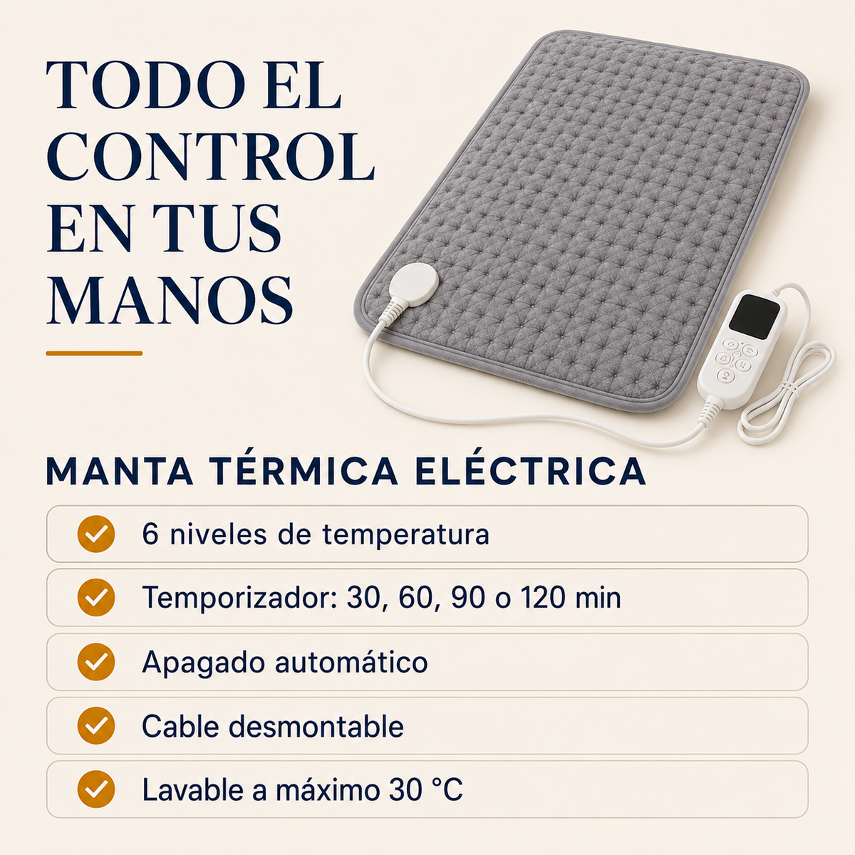 Manta Termica Eléctrica Fisioterapia