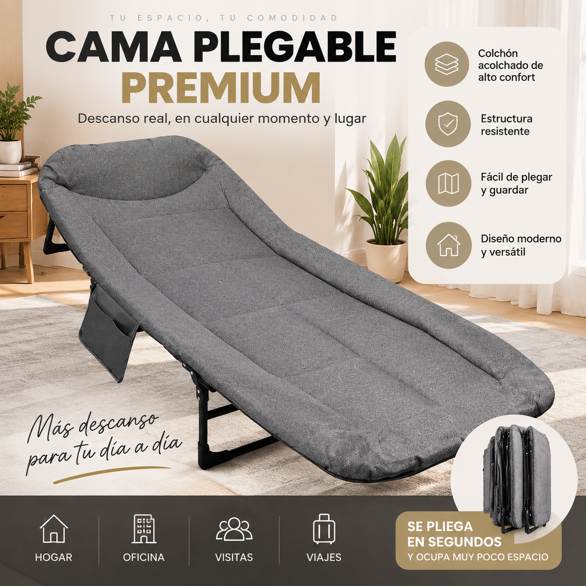 CAMA PLEGABLE 2942