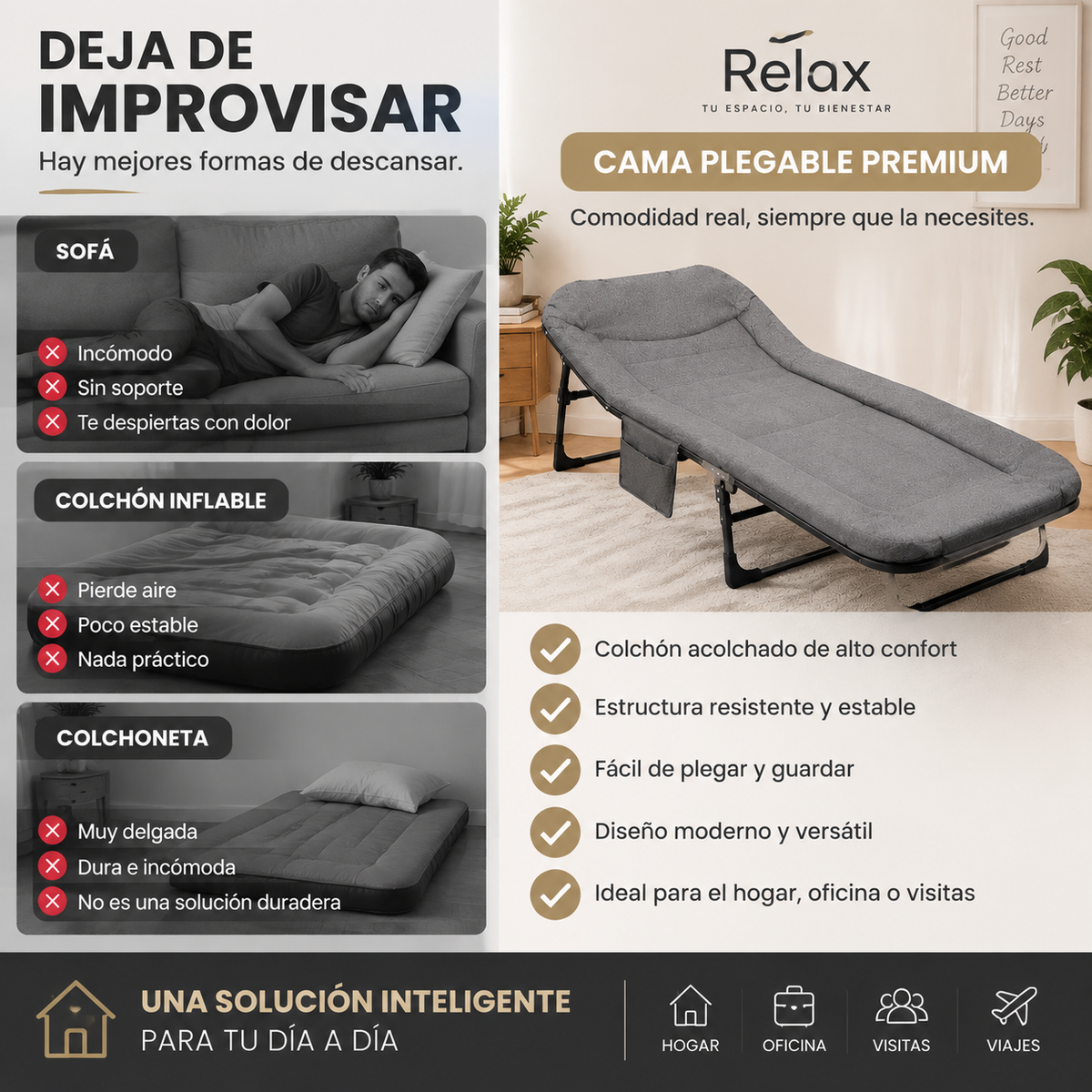 CAMA PLEGABLE 2942