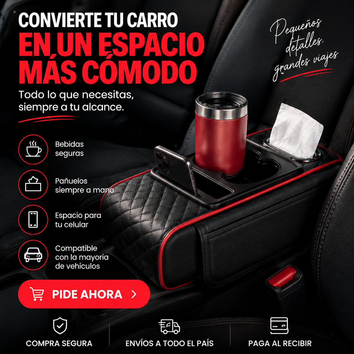 Cojín Reposa Brazos C/almohadilla Y Caja