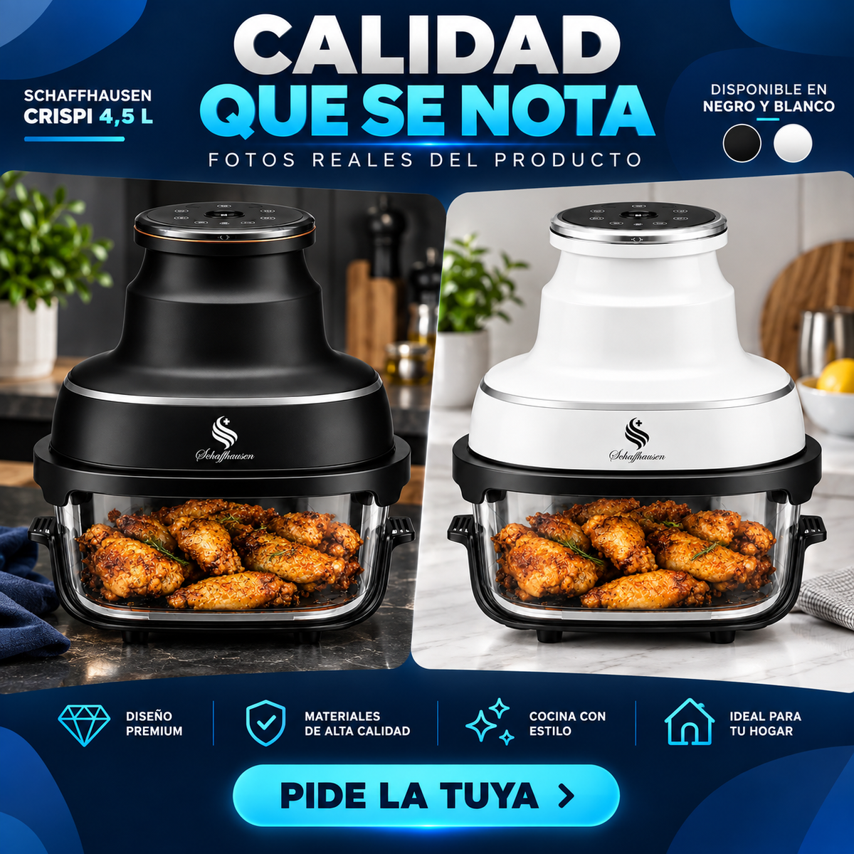 Freidora de Aire Digital Crispi 4,5 L