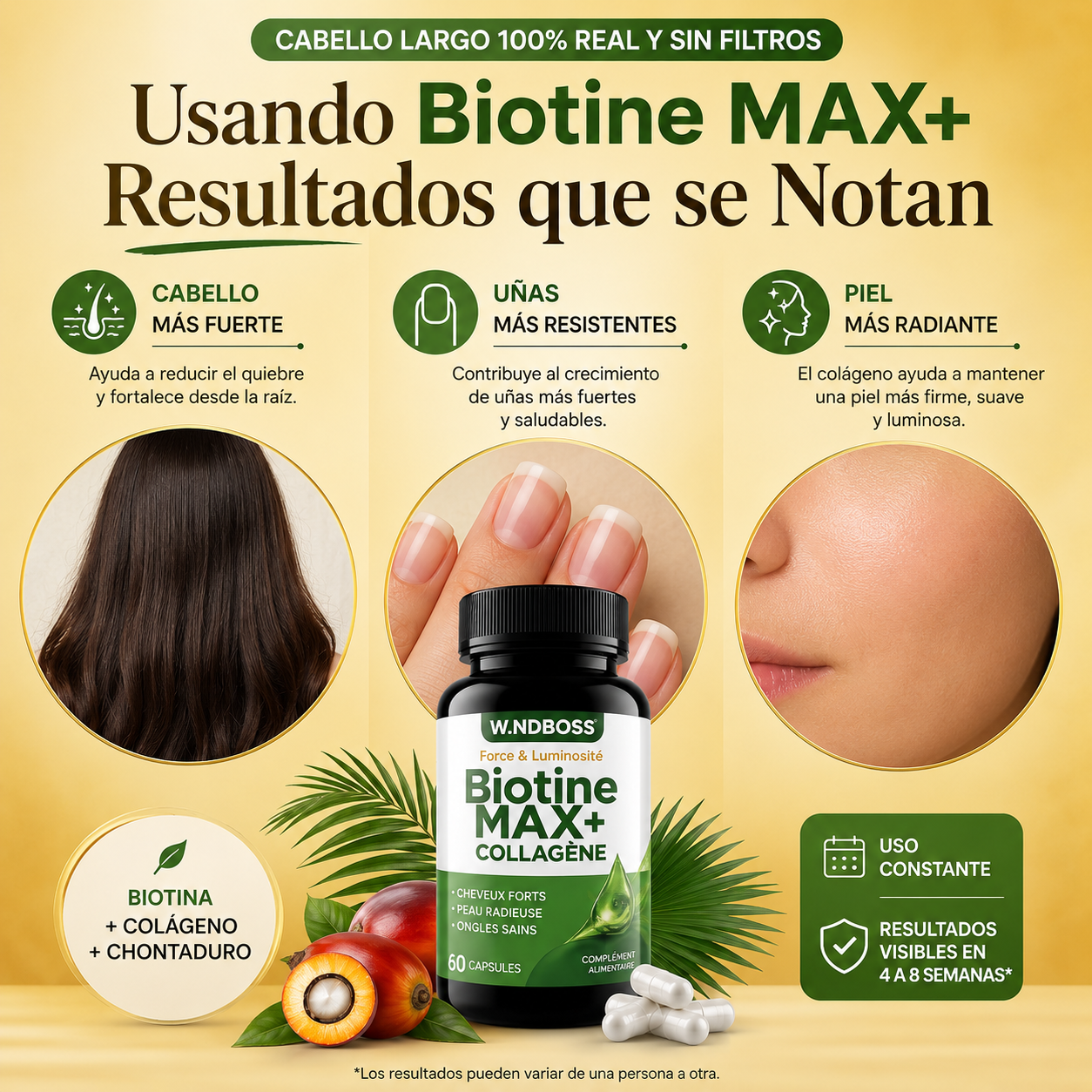 BIOTINA MAX + COLÁGENO CON CHONTADURO