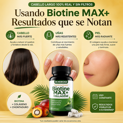 BIOTINA MAX + COLÁGENO CON CHONTADURO