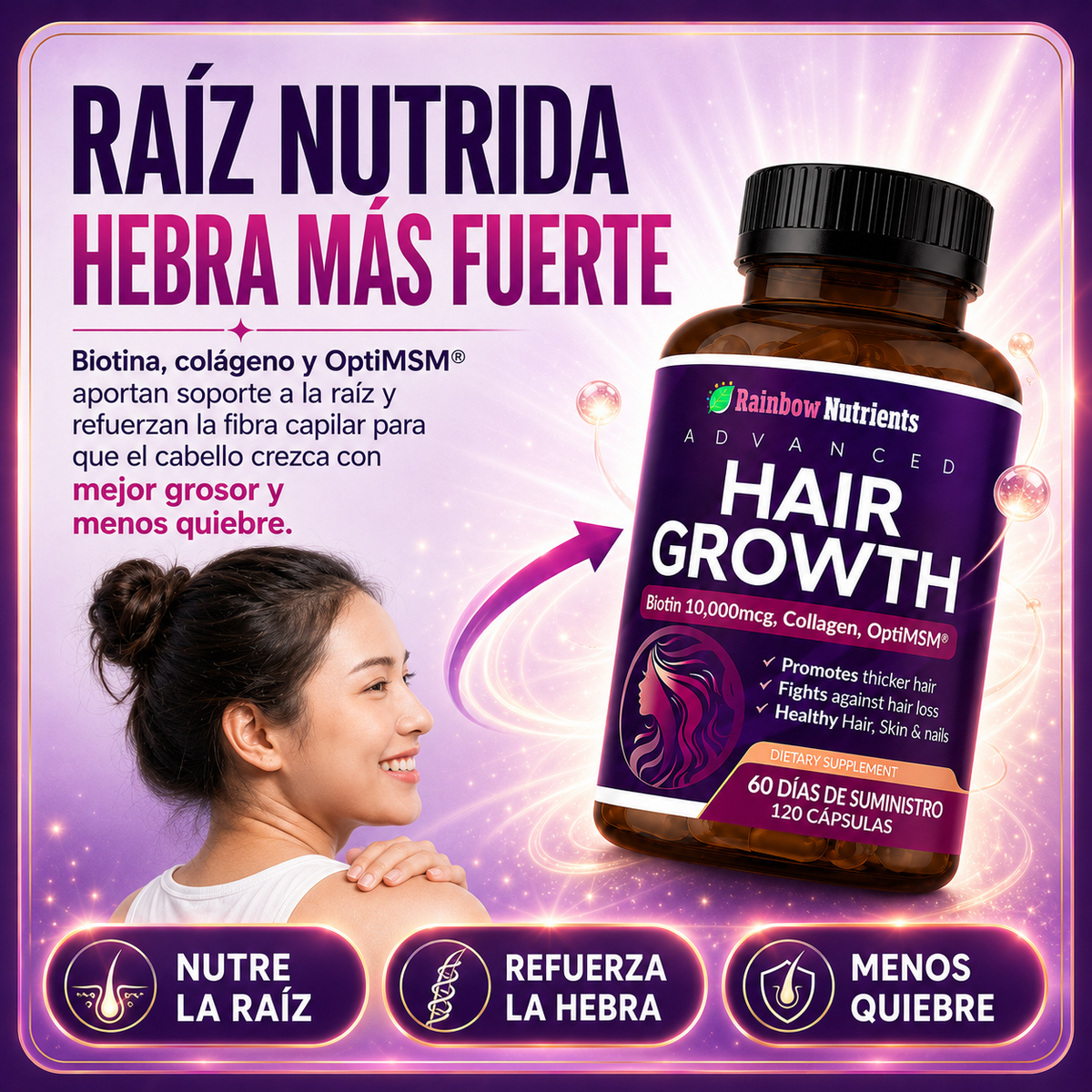 VITAMINAS PARA EL CABELLO HAIR GROWTH