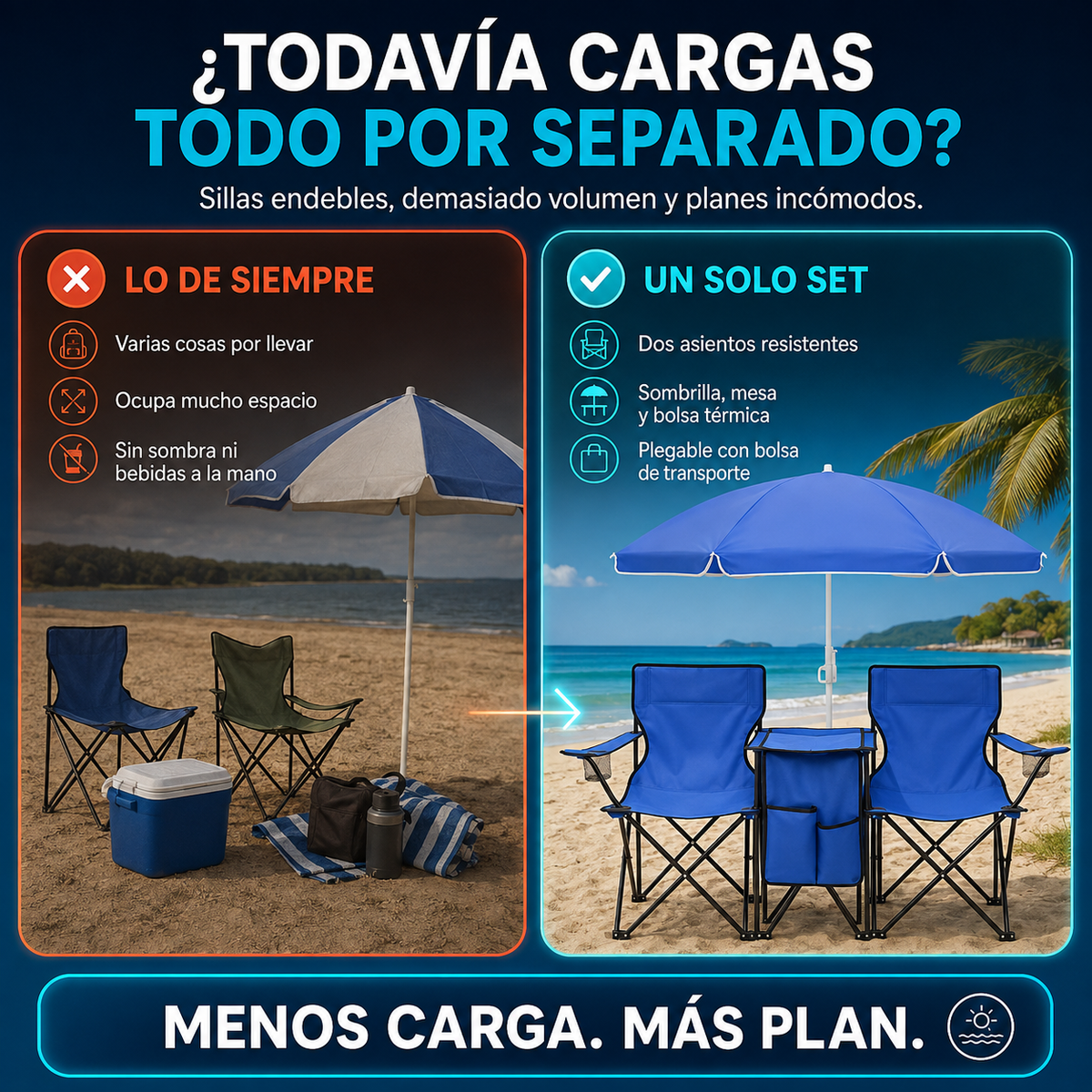 Silla Plegable De Camping De Doble