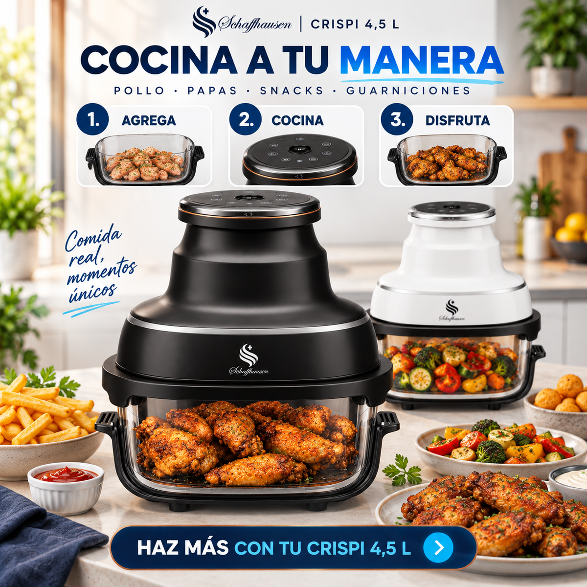 Freidora de Aire Digital Crispi 4,5 L