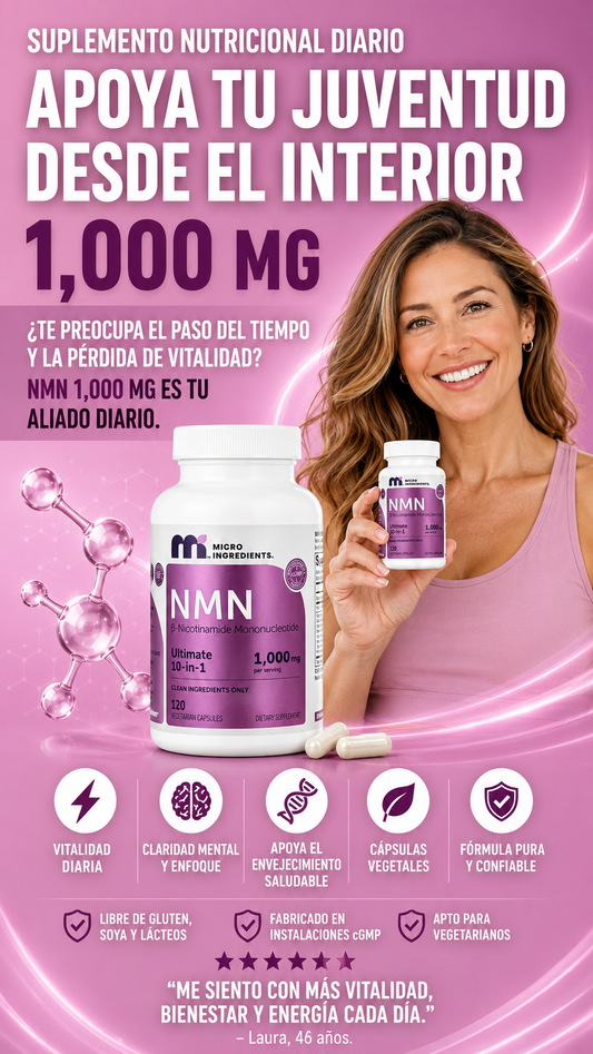 Nmn Micro Ingredients 120 Capsulas