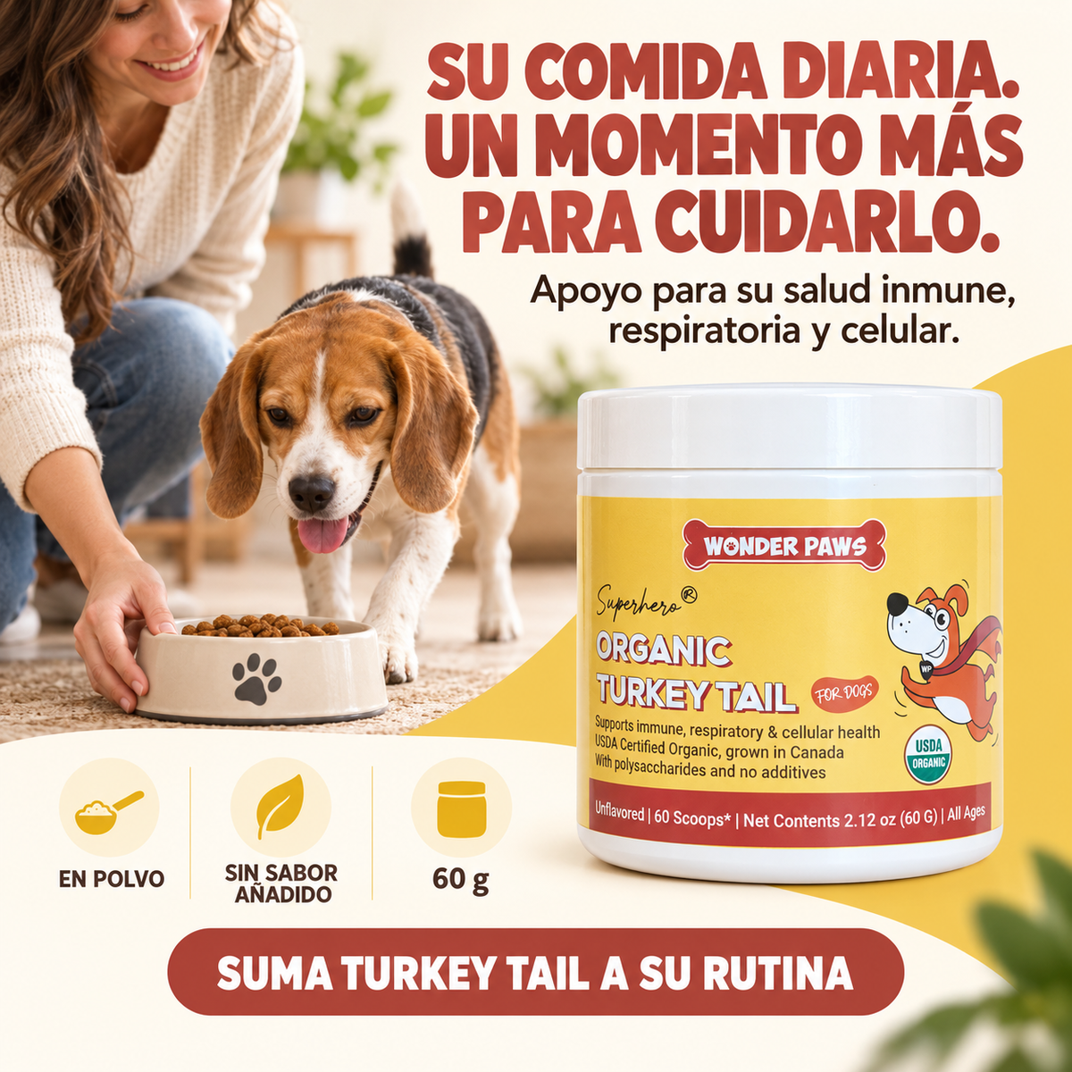 HONGO COLA DE PAVO WONDER PAWS PREMIUM