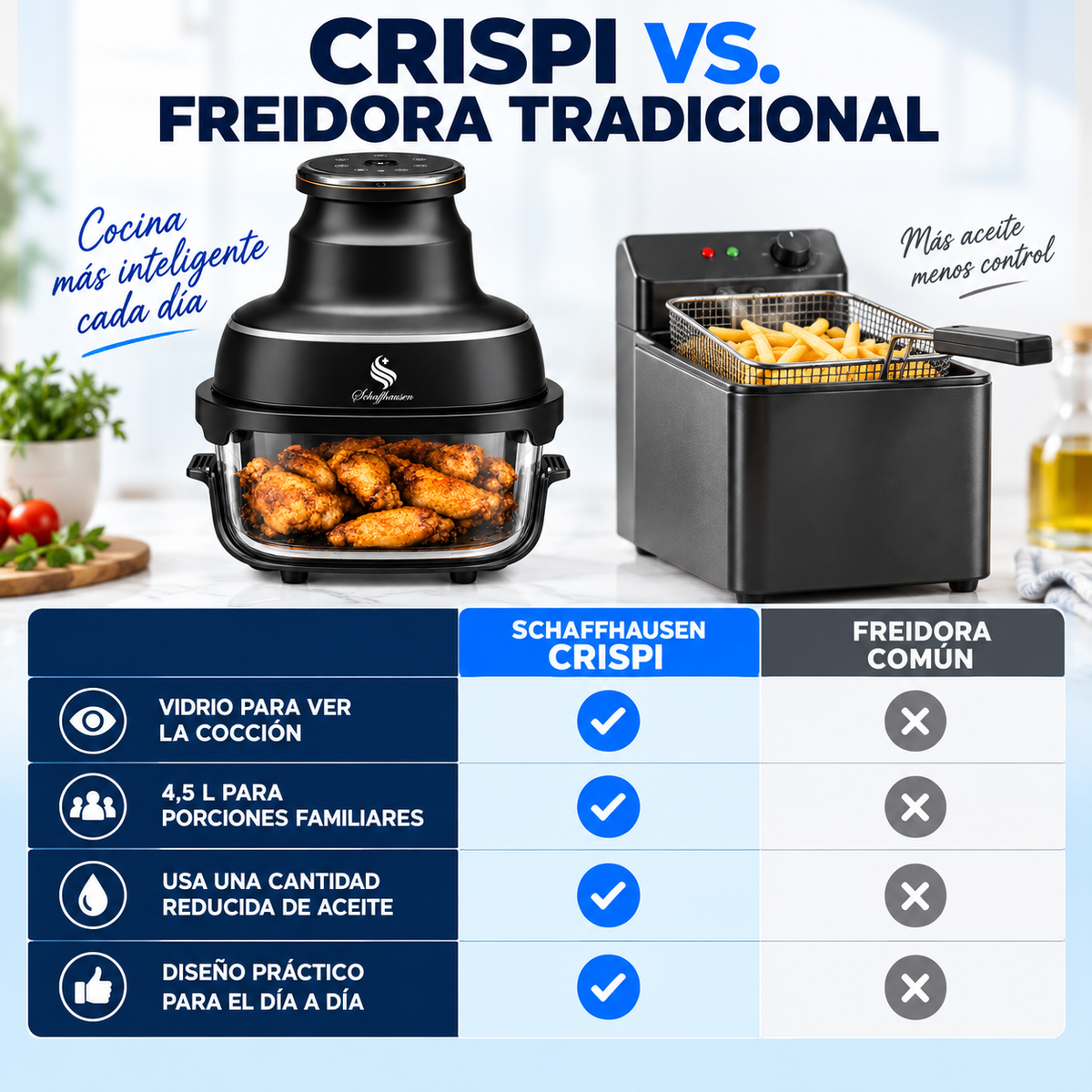 Freidora de Aire Digital Crispi 4,5 L