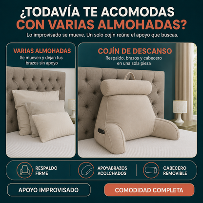 Cojín TV con Apoyabrazos y Cabecero