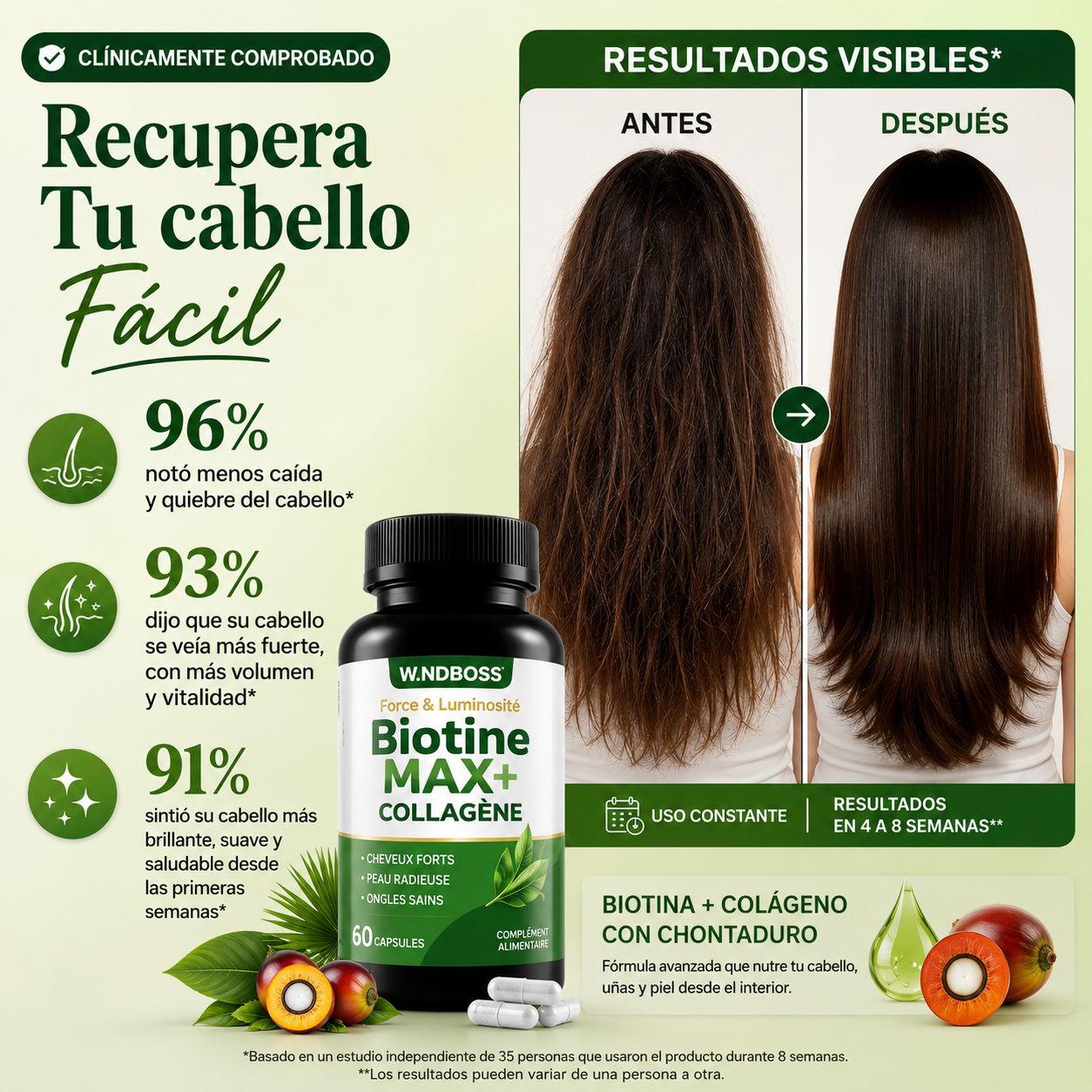 BIOTINA MAX + COLÁGENO CON CHONTADURO