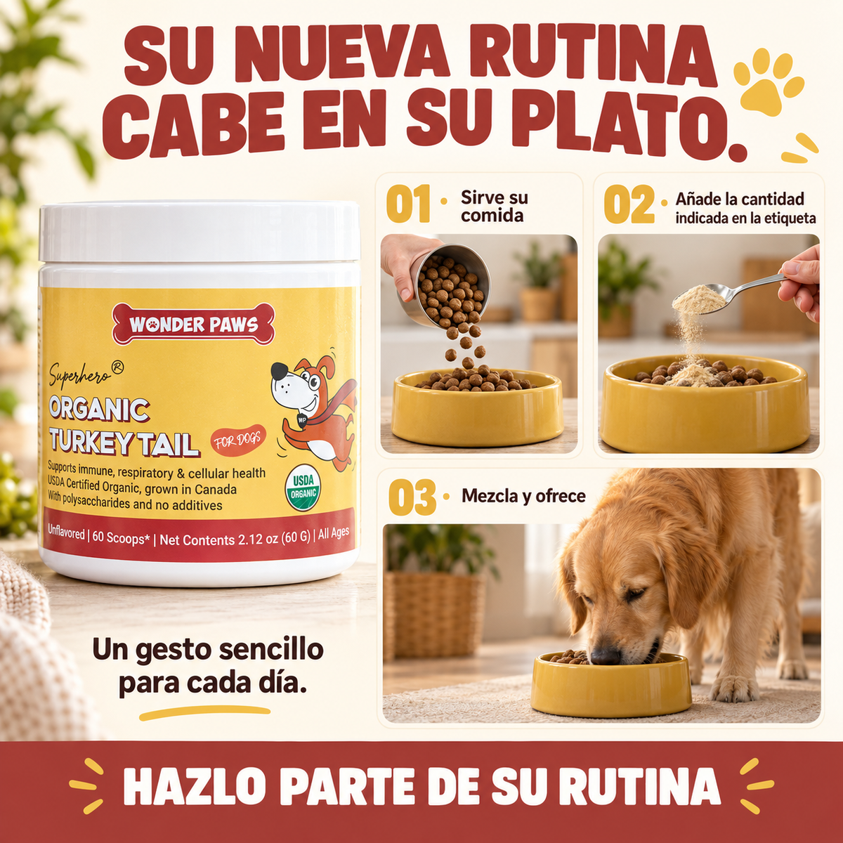 HONGO COLA DE PAVO WONDER PAWS PREMIUM