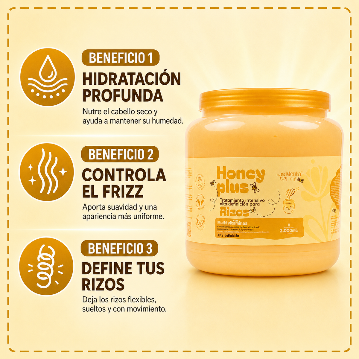 Tratamiento Miel Capilar Honey Plus