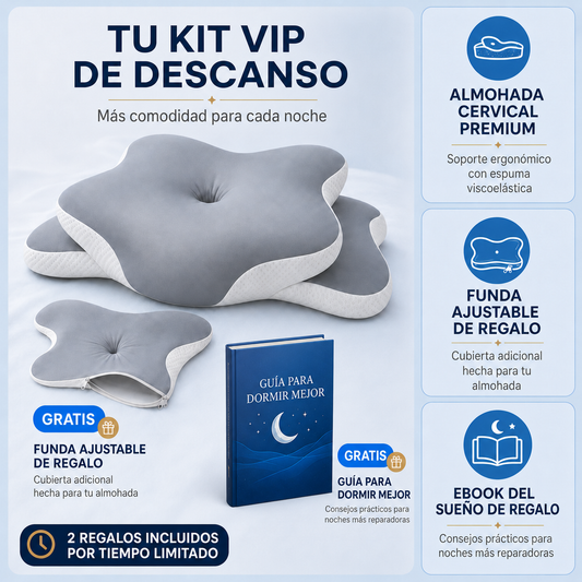 Almohada cervical ortopédica estrella