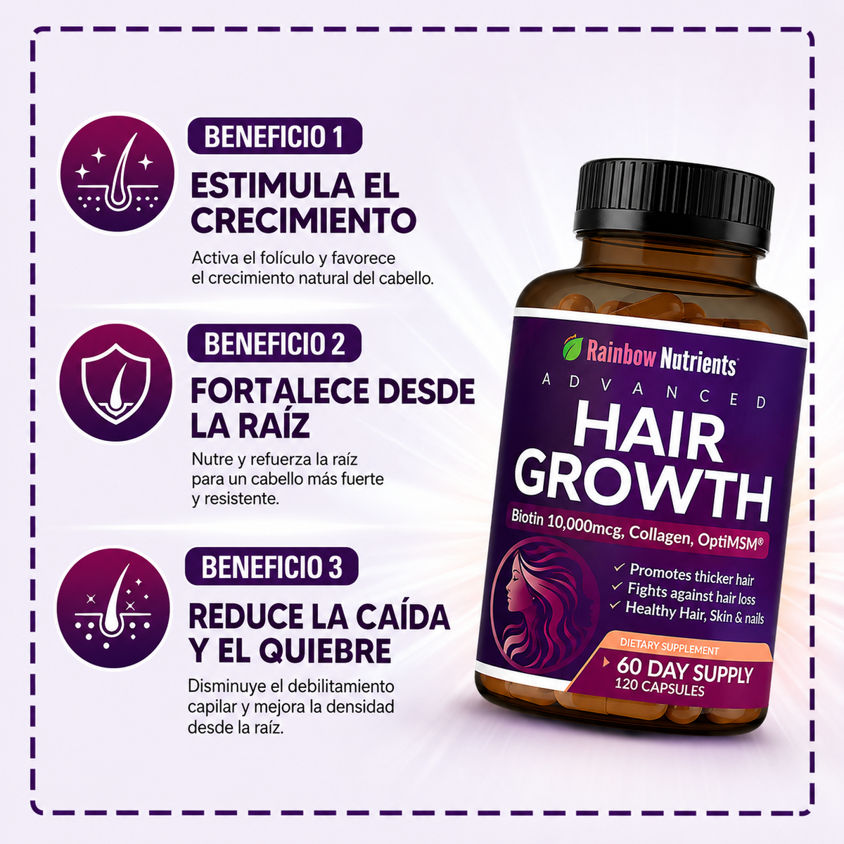 VITAMINAS PARA EL CABELLO HAIR GROWTH